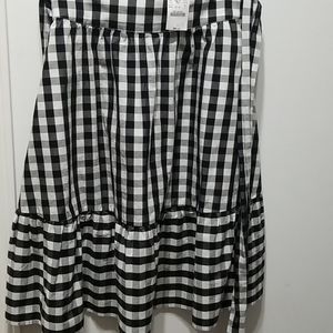 Gingham high waisted skirt